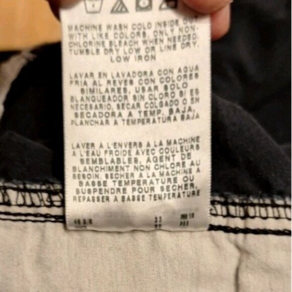 Wrangler Mens Black Work Pants Lot Of Two 44x32 Additional Pockets On Legs - Picture 7 of 7